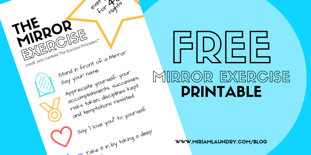 The Mirror Exercise - Self Esteem Activity for Children and Adults ...