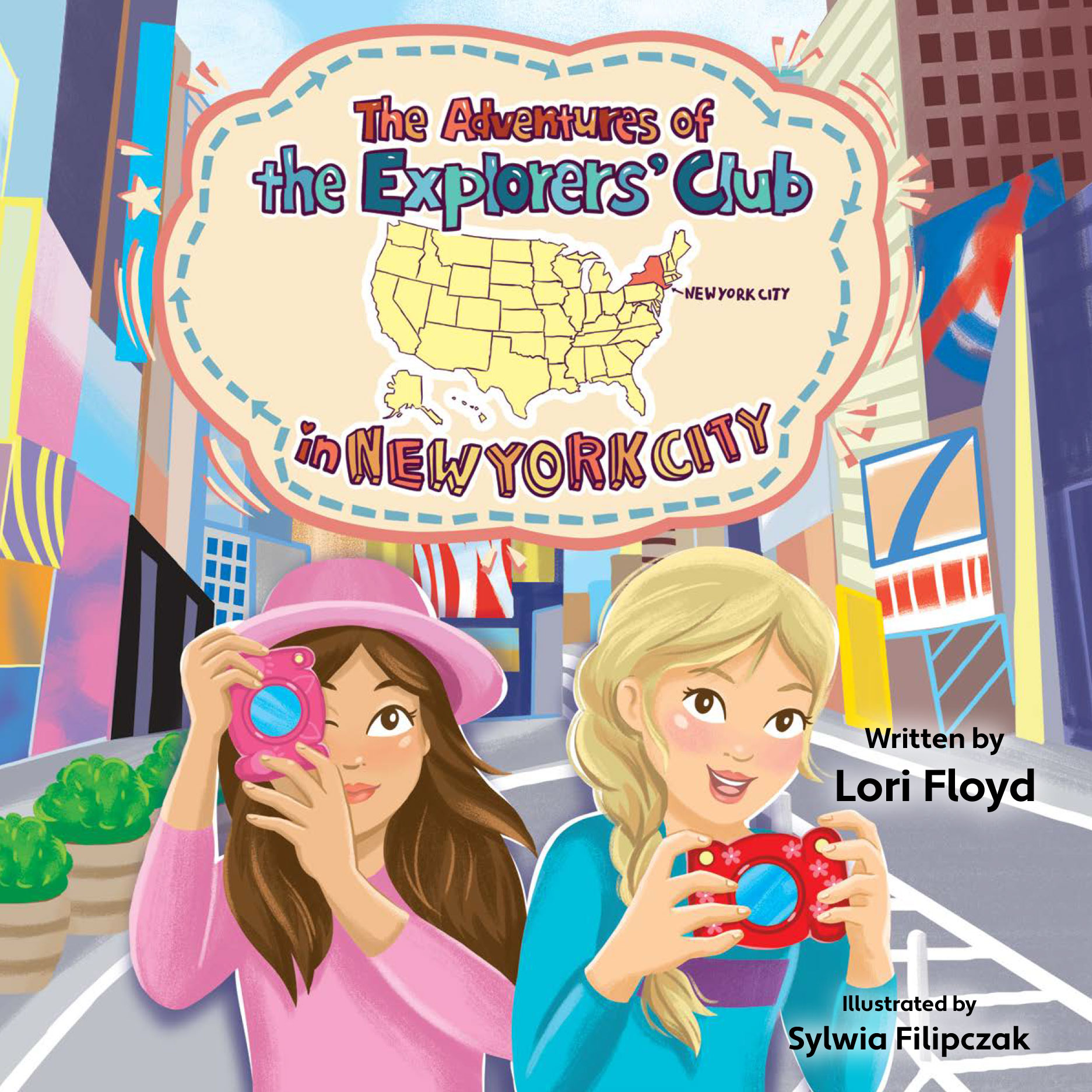 Cover art for "The Adventures of the Explorers' Club in New York City" by Lori Floyd