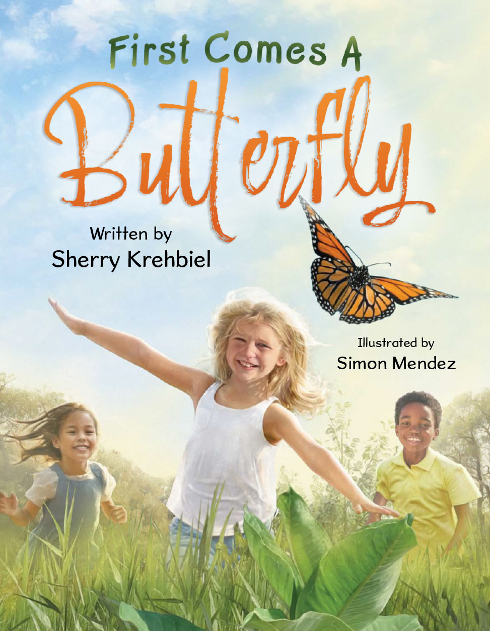 Cover art for "First Comes A Butterfly" by Sherry Krehbiel