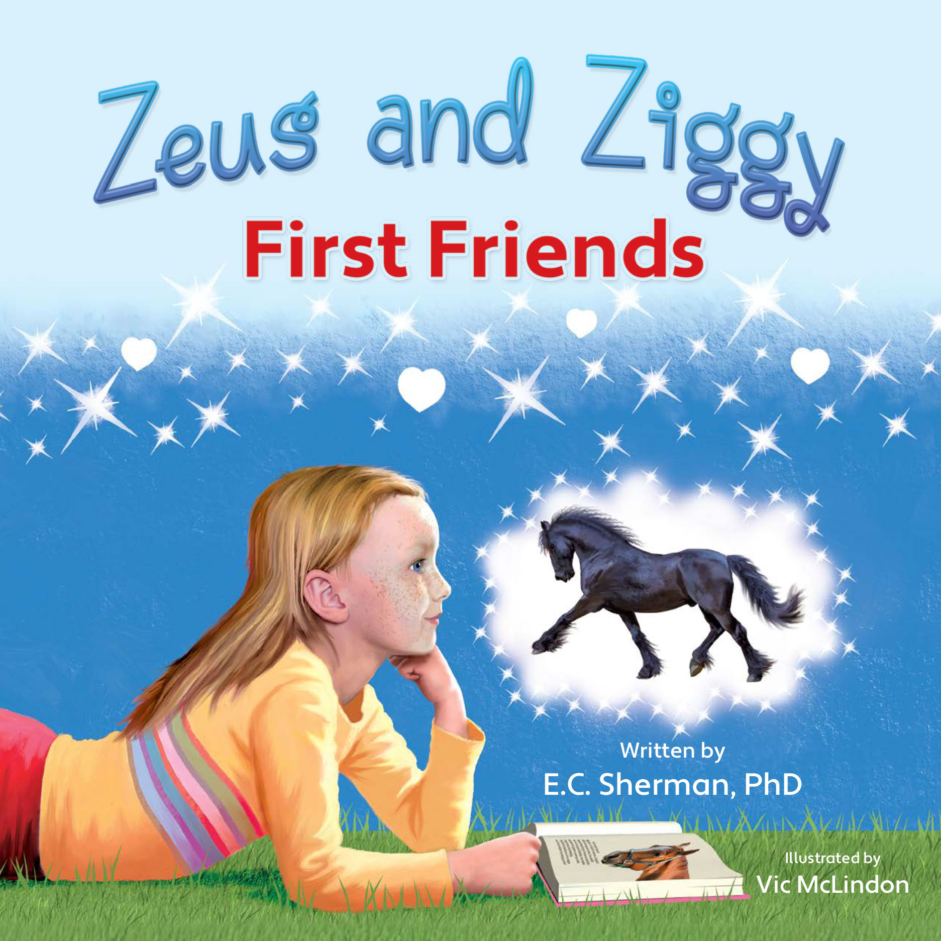 Cover art for E.C. Sherman's book; Zeus and Ziggy